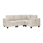 Modern Living Room Sectional Couch Solid Wood Furniture