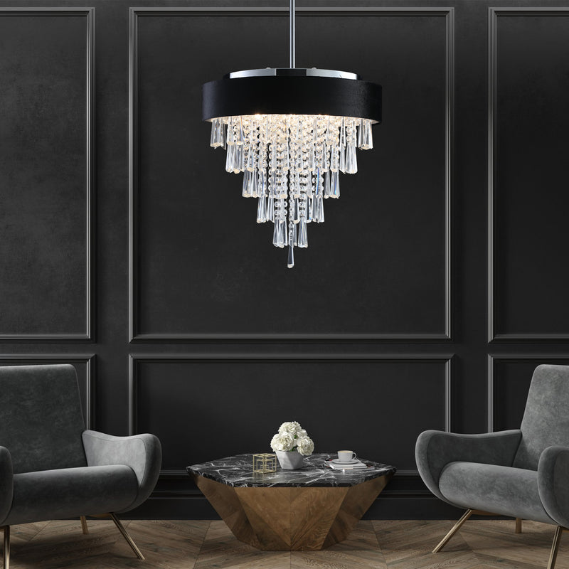 Modern Crystal Chandelier for Living-Room Round Cristal Lamp Luxury Home Decor Light Fixture