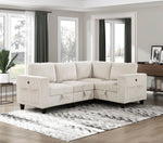 Modern Living Room Sectional Couch Solid Wood Furniture