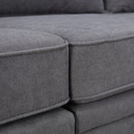 Modern Large U-Shape Modular Sectional Sofa, Convertible Sofa Bed with Reversible Chaise for Living Room, Storage Seat